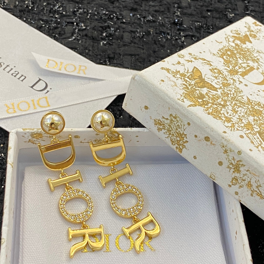 DEM242 New Arrive Fashion  Hot Sale  with Diamond Long Earring  for Woman Jewelry To Choose