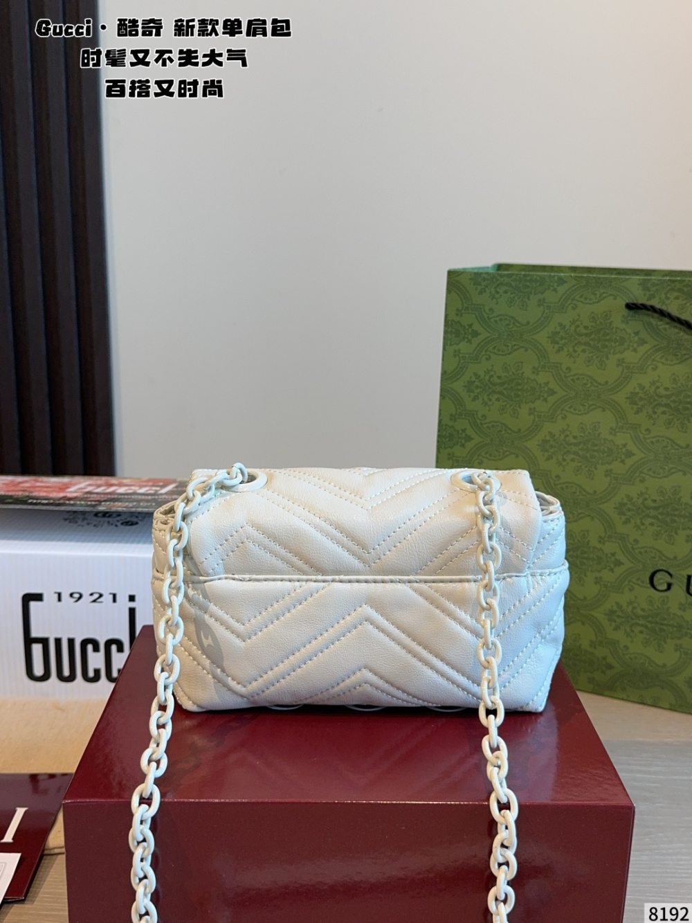GEM186 New arrive fashion black white grey color bag for woman beautiful gift to choose gift size to choose 18*7*11cm
