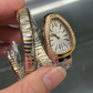 2026 Hot Sale High Quality New Arrive Gold Color with Diamond Watch with Box  Gold Color