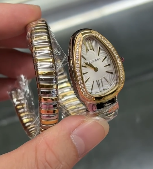 2026 Hot Sale High Quality New Arrive Gold Color with Diamond Watch with Box  Gold Color