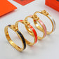 HEM73 mini kell  Stainless Steel Wedding gold silver color H bracelet bangle Bague Femme for woman gift