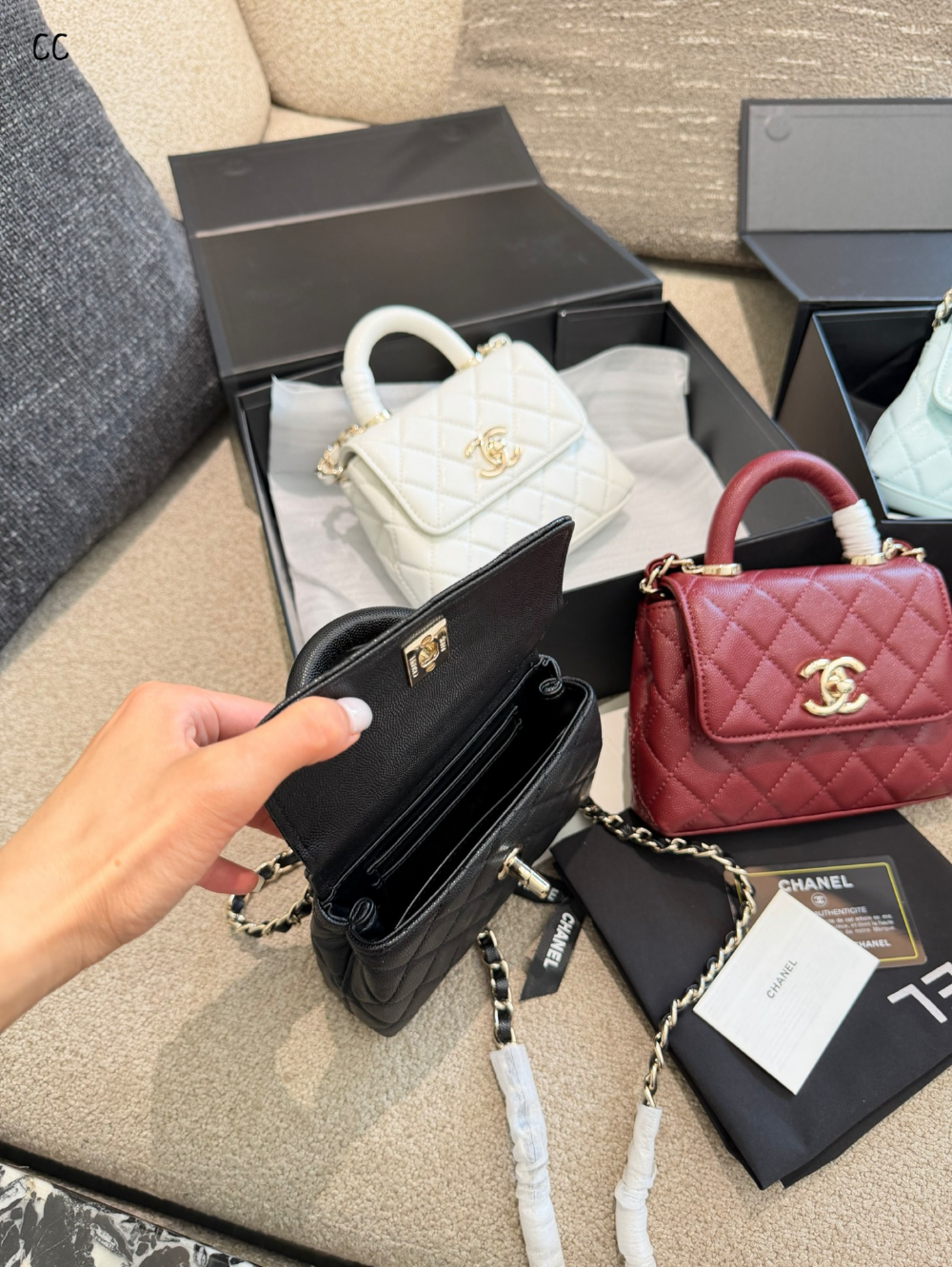 CEM369 New arrive fashion red black pink white light blue color bag for woman beautiful gift to choose 15×12cm