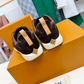 LEM551 New fashionable dark brown yellow women's shoes men's shoes available in various colors beautiful slippers excellent gift item size 39 to 46