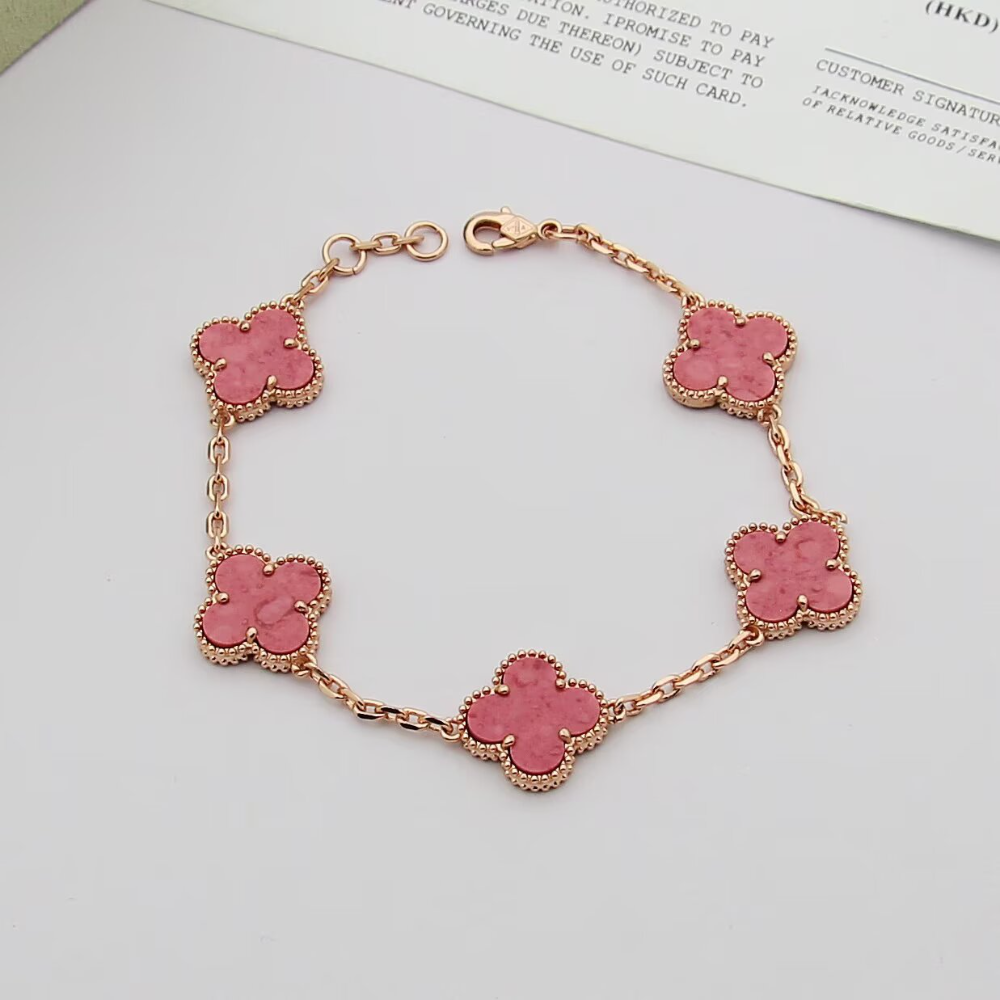 VAEM22 New trendy four-leaf collar chain bracelet personalized luxury high-end accessory available as a gift option