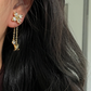 LEM395 New Arrive Fashion Gold Color Long Tassel letters Earring  for Woman Jewelry Beautiful Jewelry To Choose Gift No with Box