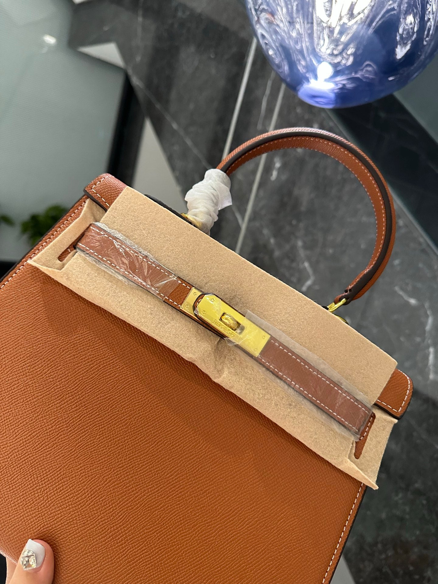 HEM96 designer Shoulder Bags New Handheld Solid Color High Quality Womens Bag Genuine Leather Crossbody Stewardess 25CM 28CM