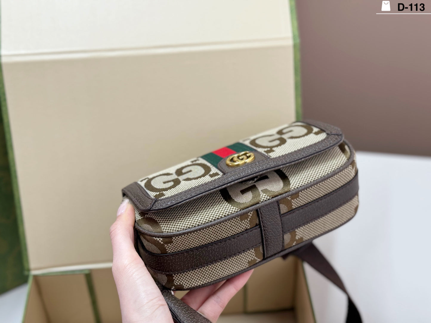 GEM148 New arrive fashion  brown color cute bag for woman man handbag Canvas tote bag size 20x14 cm