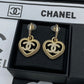 CEM205  New Arrive Fashion  Hot Sale  with Diamond Heart Earring  for Woman Jewelry To Choose