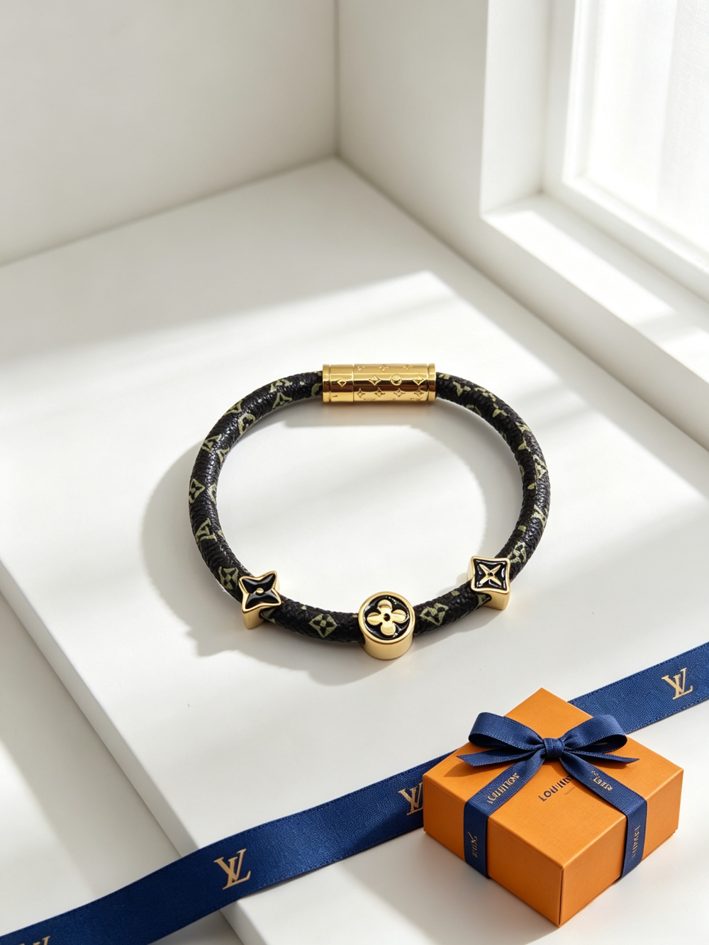 LEM584 Designer bracelet - available in three colors of gold silver and rose gold A fashionable piece of jewelry with personalized touch as a gift