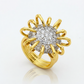 TEM52 Fashionable gold gemstone design exquisite ring women's jewelry the best choice for gift giving 6# 7# 8# 9#