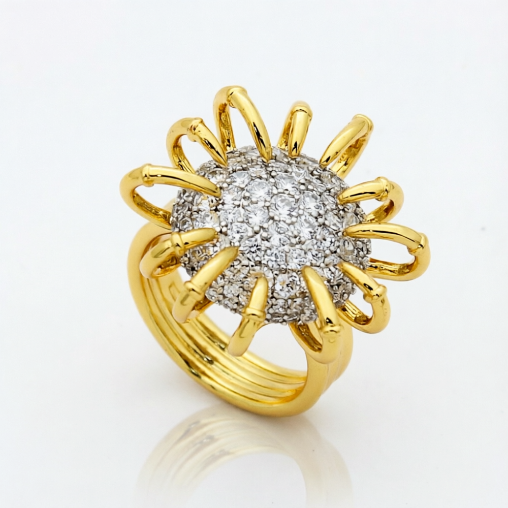 TEM52 Fashionable gold gemstone design exquisite ring women's jewelry the best choice for gift giving 6# 7# 8# 9#