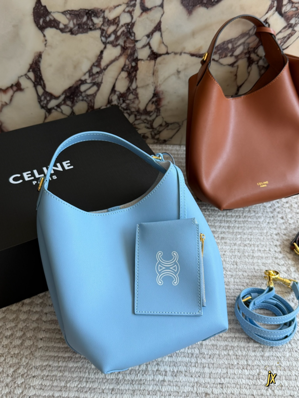 CLEM39 New arrive fashion black white brown blue bag for woman hands bag beautiful gift to choose gift 19×11.5×18cm