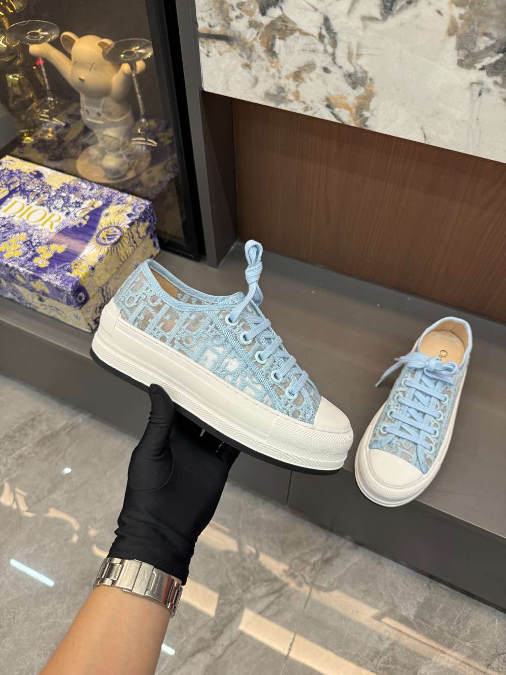 DEM319 New arrive classic fashion black blue beige color  shose for woman lover shose color  beautiful gift to choose Thickness 4.5 CM