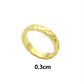 CEM236 Titanium Steel Patterned Rhombus Ring with Stone for Women Men Couples Wedding Rings Bands Bague Femme