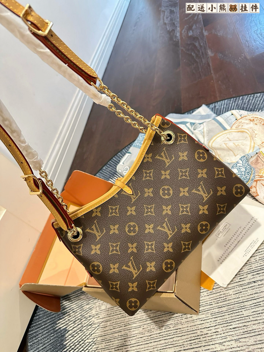 LEM553 New arrive fashion brown color bag for woman beautiful gift to choose size17×26×10cm