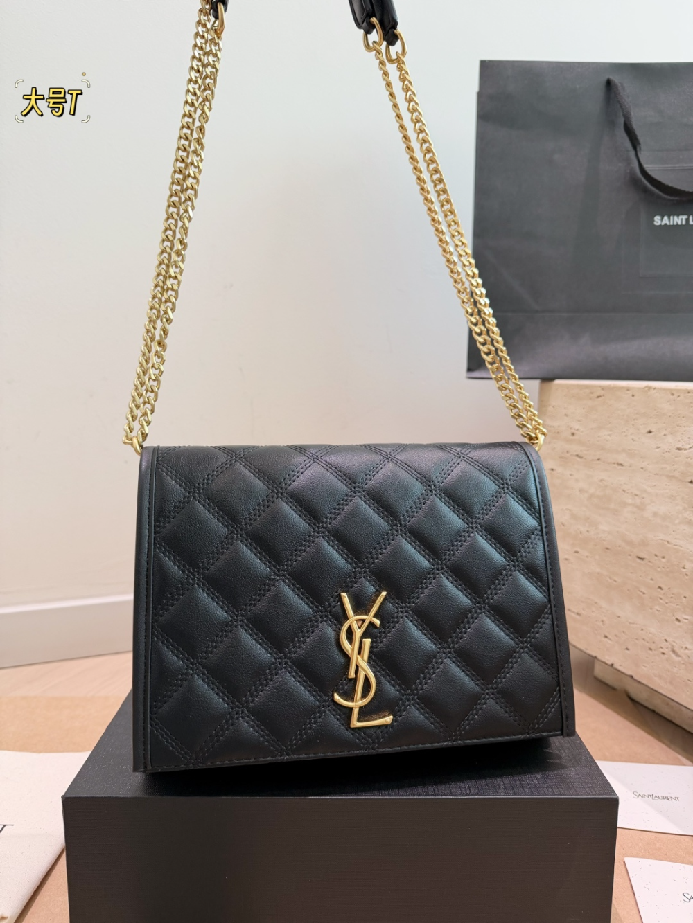YLEM26 New arrive fashion black bag for woman hands bag beautiful gift to choose gift 28 cm
