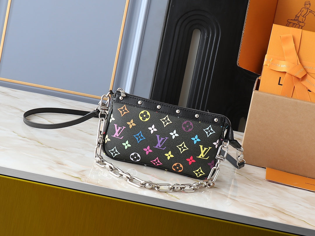 LEM248 Designer Bag Shoulder Bag Crossbody Bag Luxury Bag Purse Designer 2025 Texture Handbag Armpit New Mahjong Bag Temperament Fashion Clash Color Fashion Bag 22.0 x 13.0 x 4.0cm