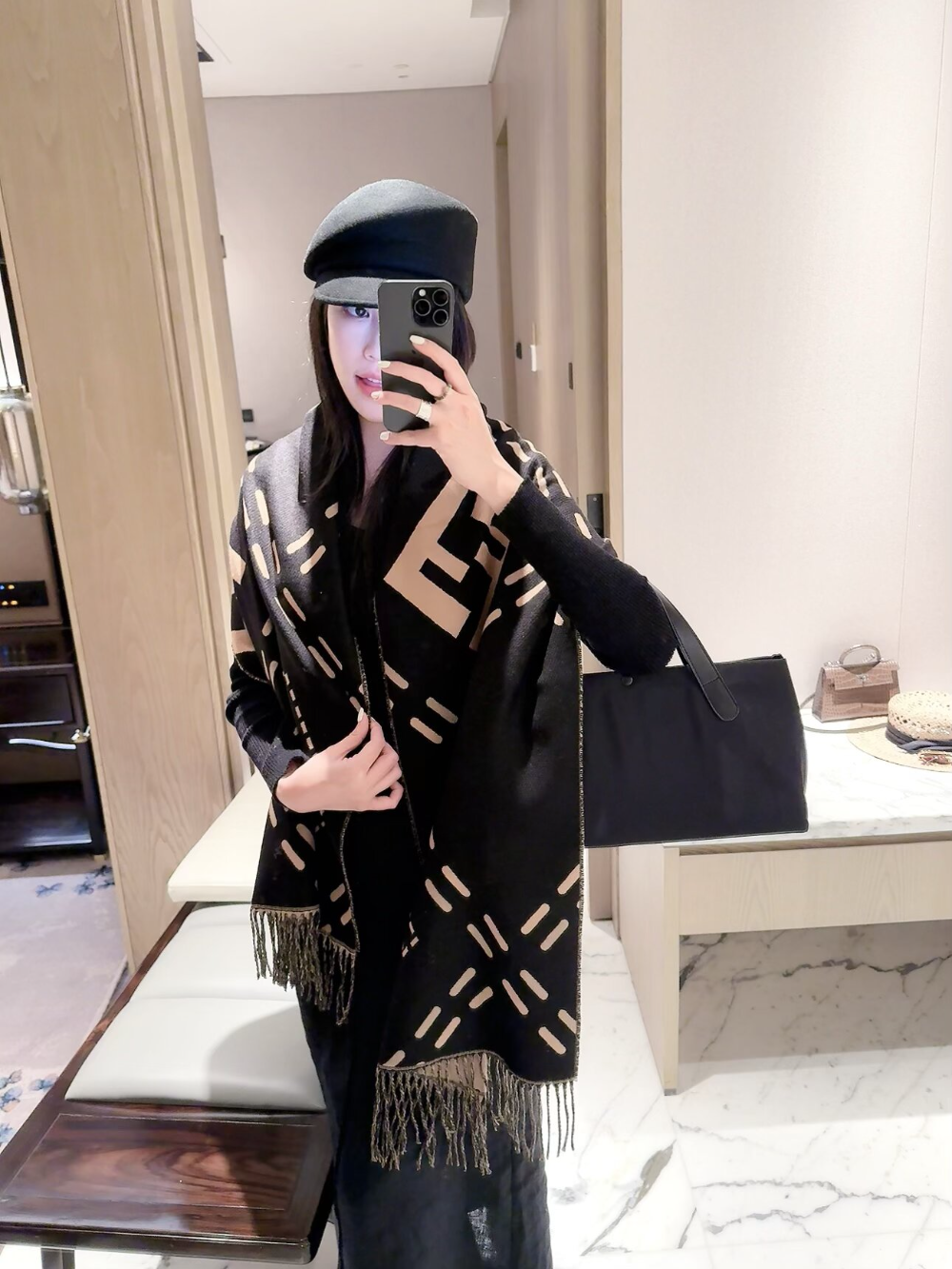FEM29 new arrive  Hot sale black pink color fashion beautiful  scarf  for woman gift  to choose size 45*210cm
