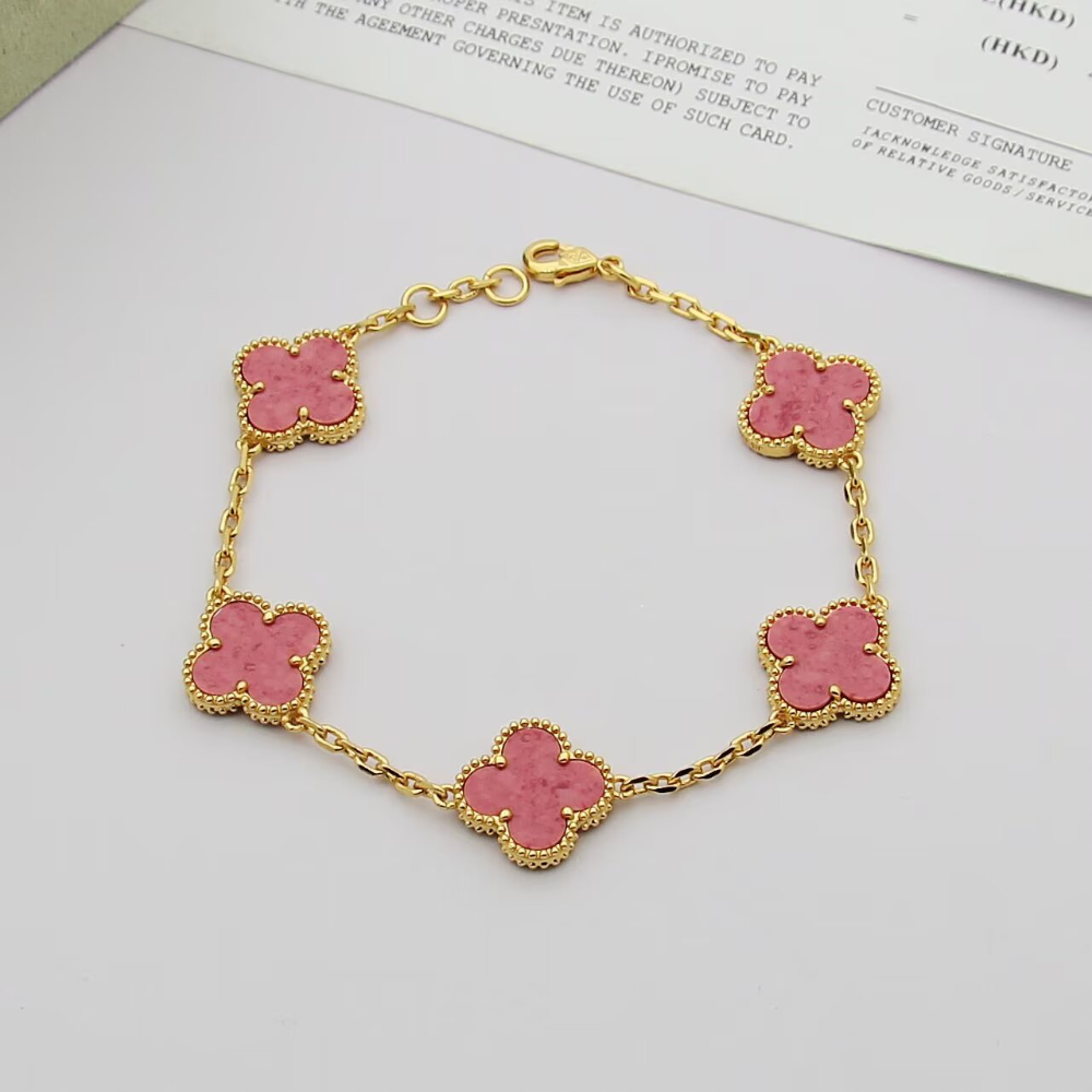 VAEM22 New trendy four-leaf collar chain bracelet personalized luxury high-end accessory available as a gift option