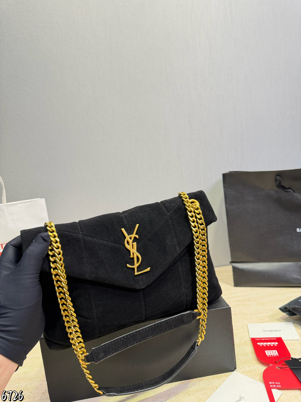 YLEM15 New arrive fashion black caramel brown color bag for woman beautiful gift to choose size 28*17cm