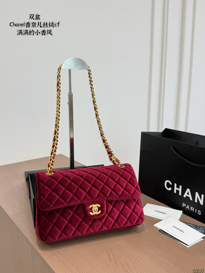CEM356 New arrive fashion red black  brown blue purple  color bag for woman beautiful gift to choose 25*15cm