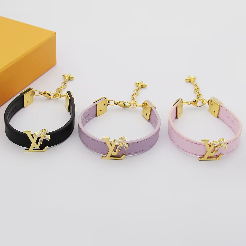 LEM264 Designers Mens Womens Bracelets Bangle Luxury Designer Jewelry Leather 18K Gold Plated Stainless steel Bracelet