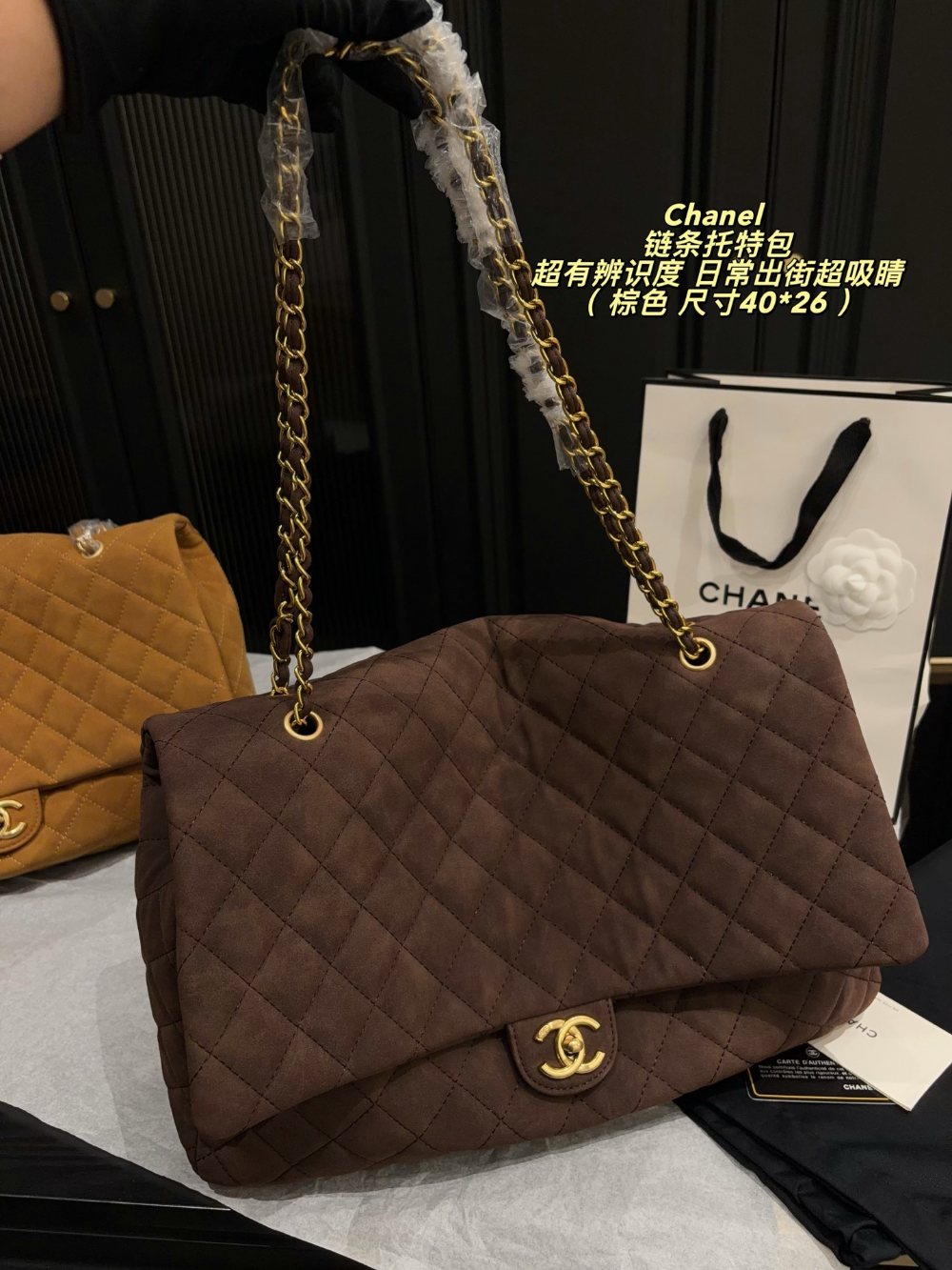 CEM342 New arrive fashion black brown khaki coffee grey color bag for woman beautiful gift to choose gift size to choose 40*26cm