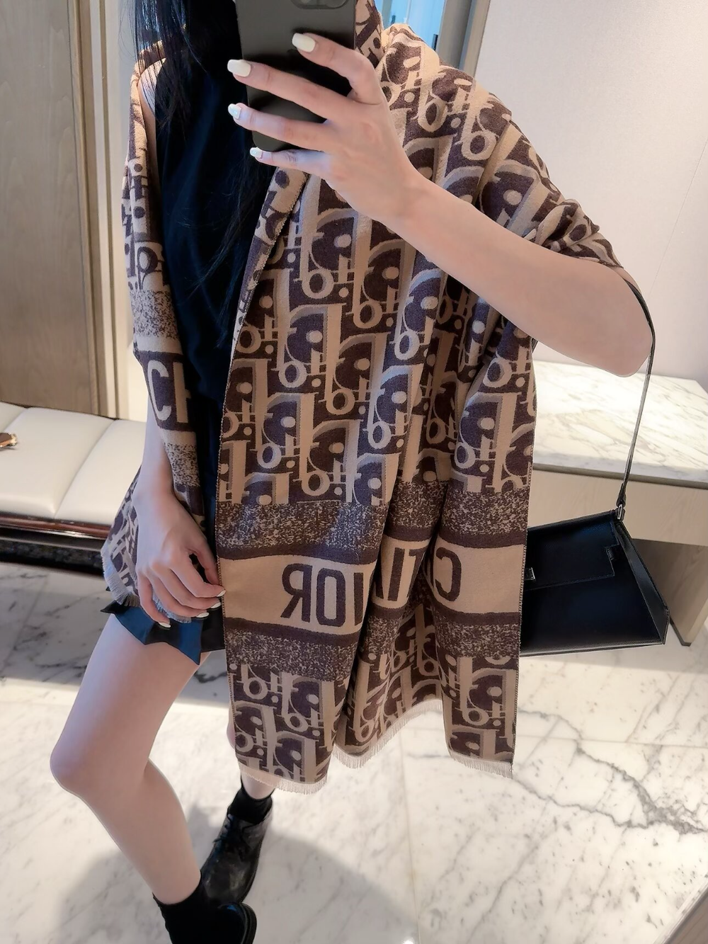DEM385 new arrive  Hot sale brown black blue color fashion beautiful  scarf  for woman gift  to choose