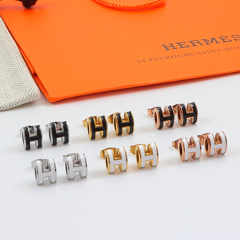 HEM143 New arrive fashion black white color earring  for woman jewelry beautiful jewelry no with box