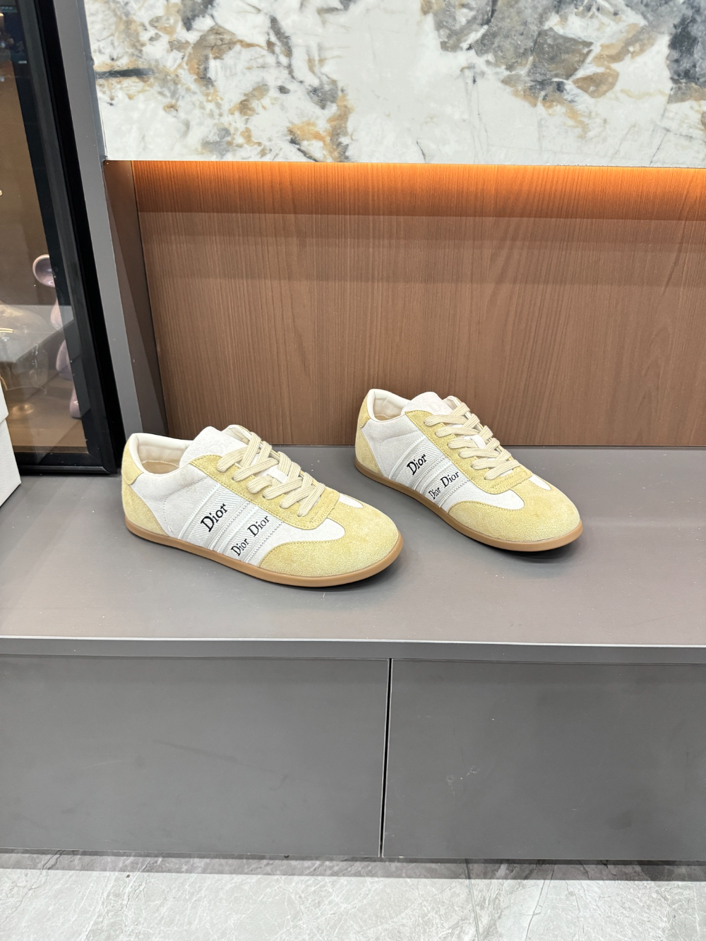 DEM325 Womens  men  Shoes Fashion Female Luxury Designer yellow Ladies shoes size 35-45