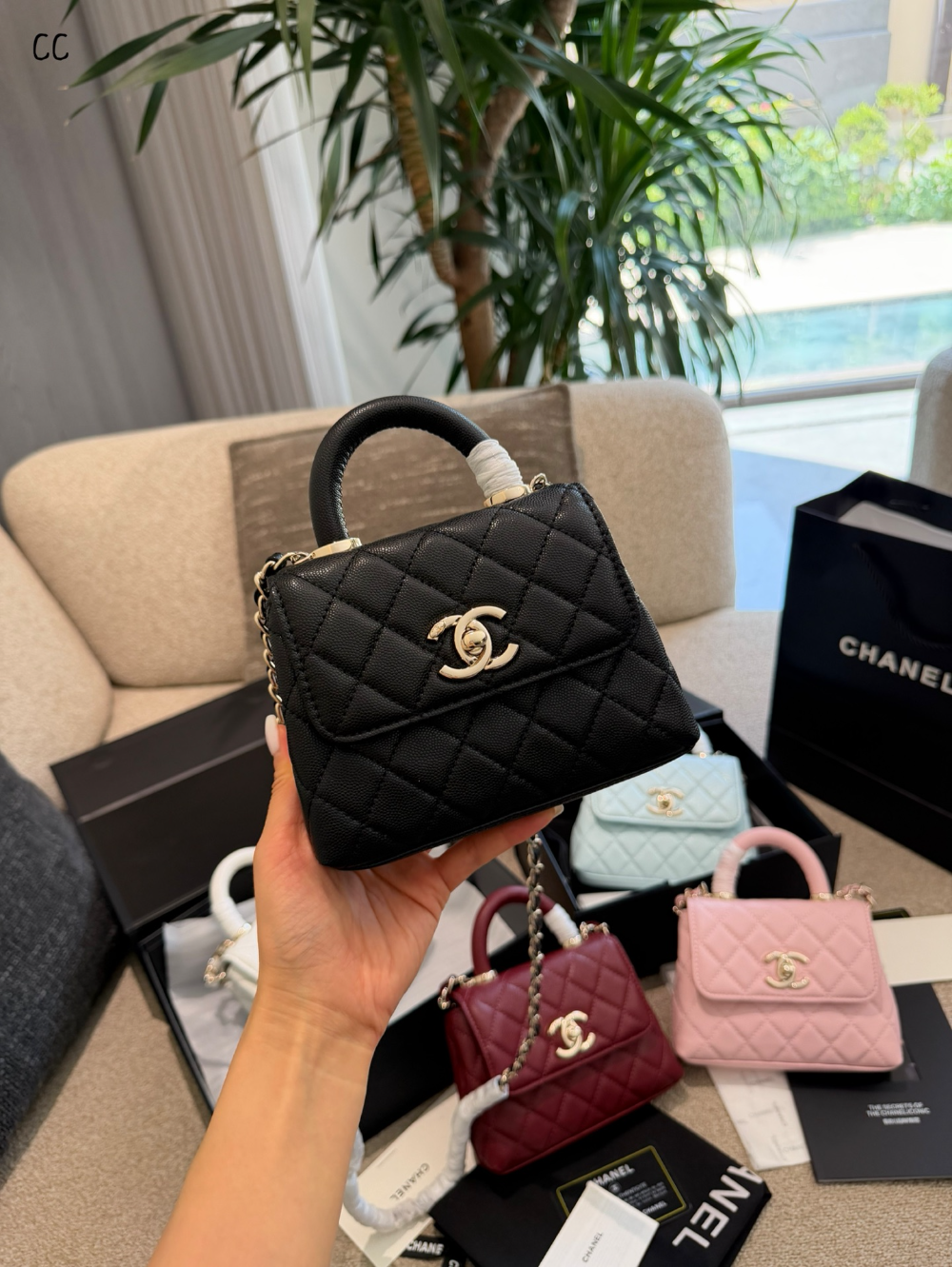 CEM369 New arrive fashion red black pink white light blue color bag for woman beautiful gift to choose 15×12cm