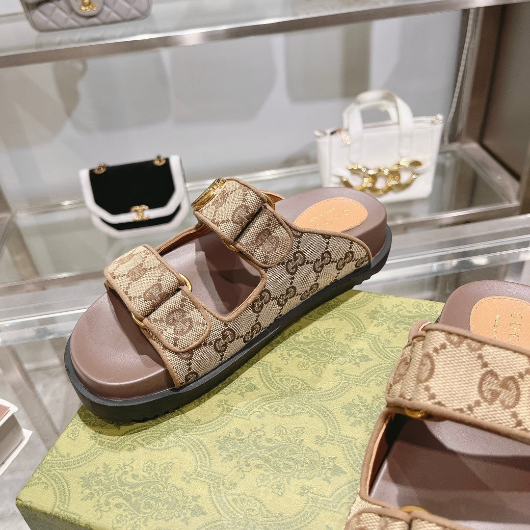 GEM126 Wholesale Outdoor Women Shoes Famous Designer Brand Female Sandals Fashion Slipper for Lady