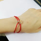 CB009  red Bracelet bangle Titanium Steel Bangles Rose Gold Charm Bracelets for Women Jewelry