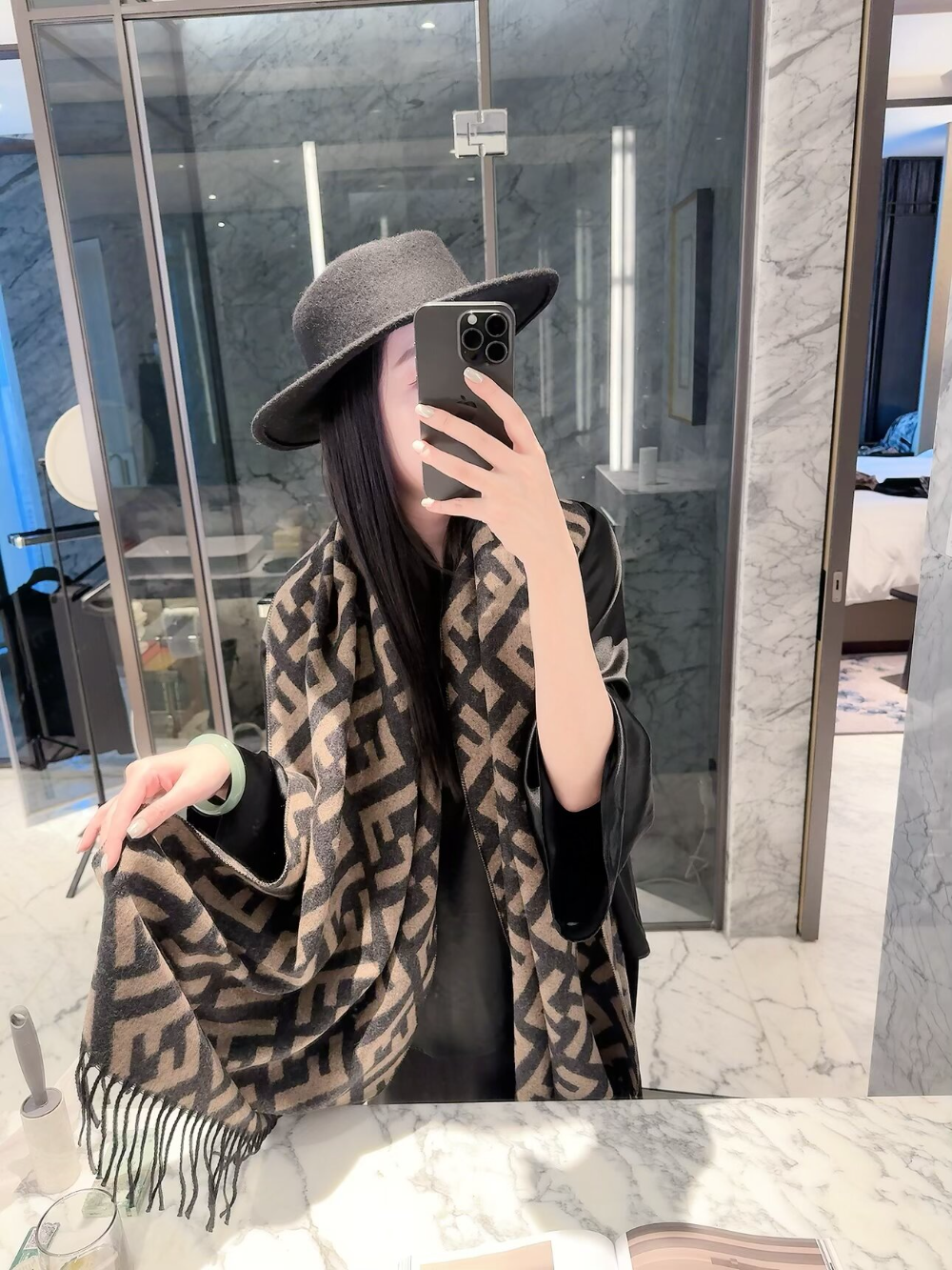FEM34 new arrive  Hot sale brown  black color fashion beautiful  scarf  for woman gift  to choose 60x180cm