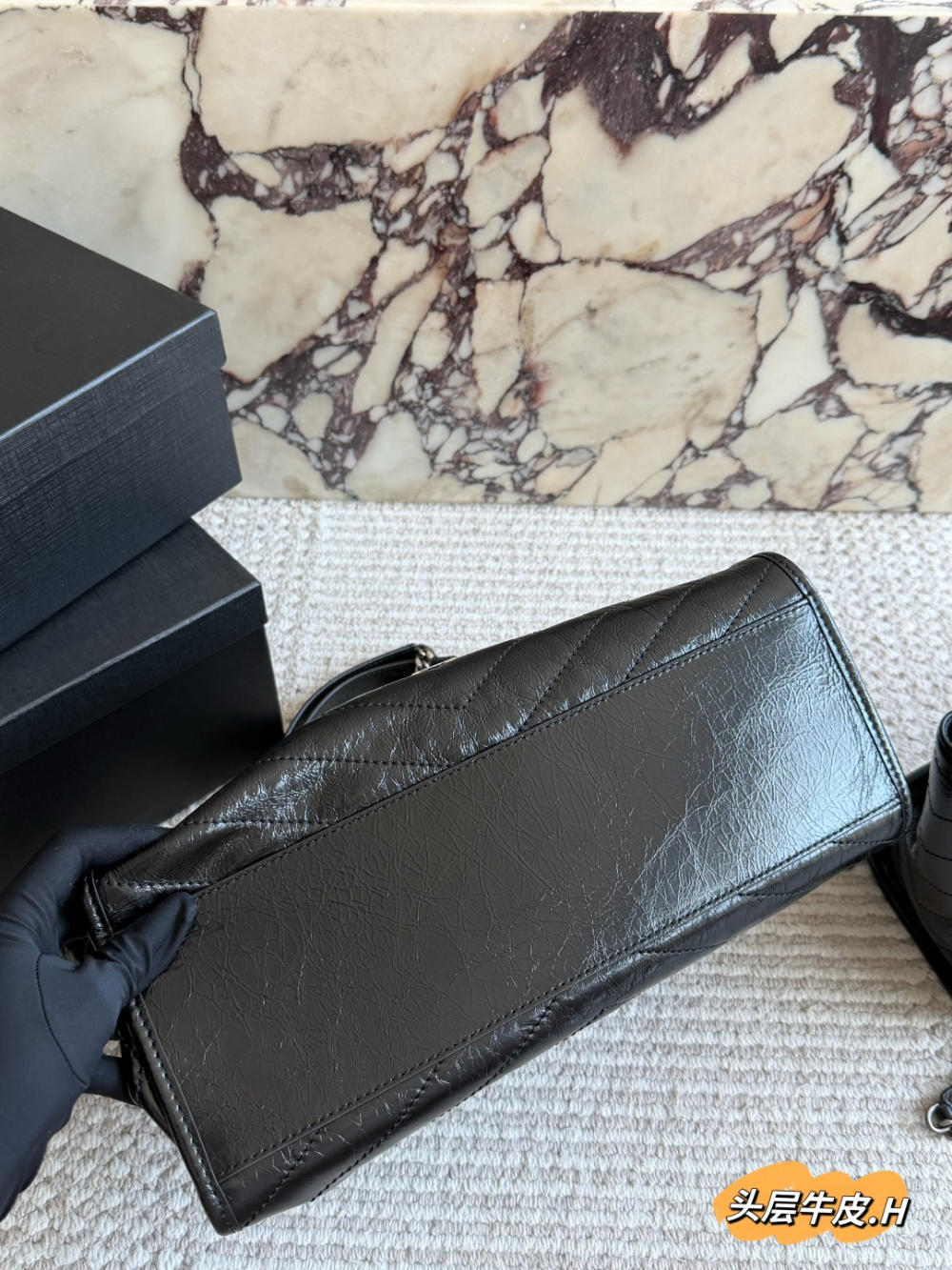 SEM14 New arrive fashion black  bag for woman hands bag beautiful gift to choose gift 2 size