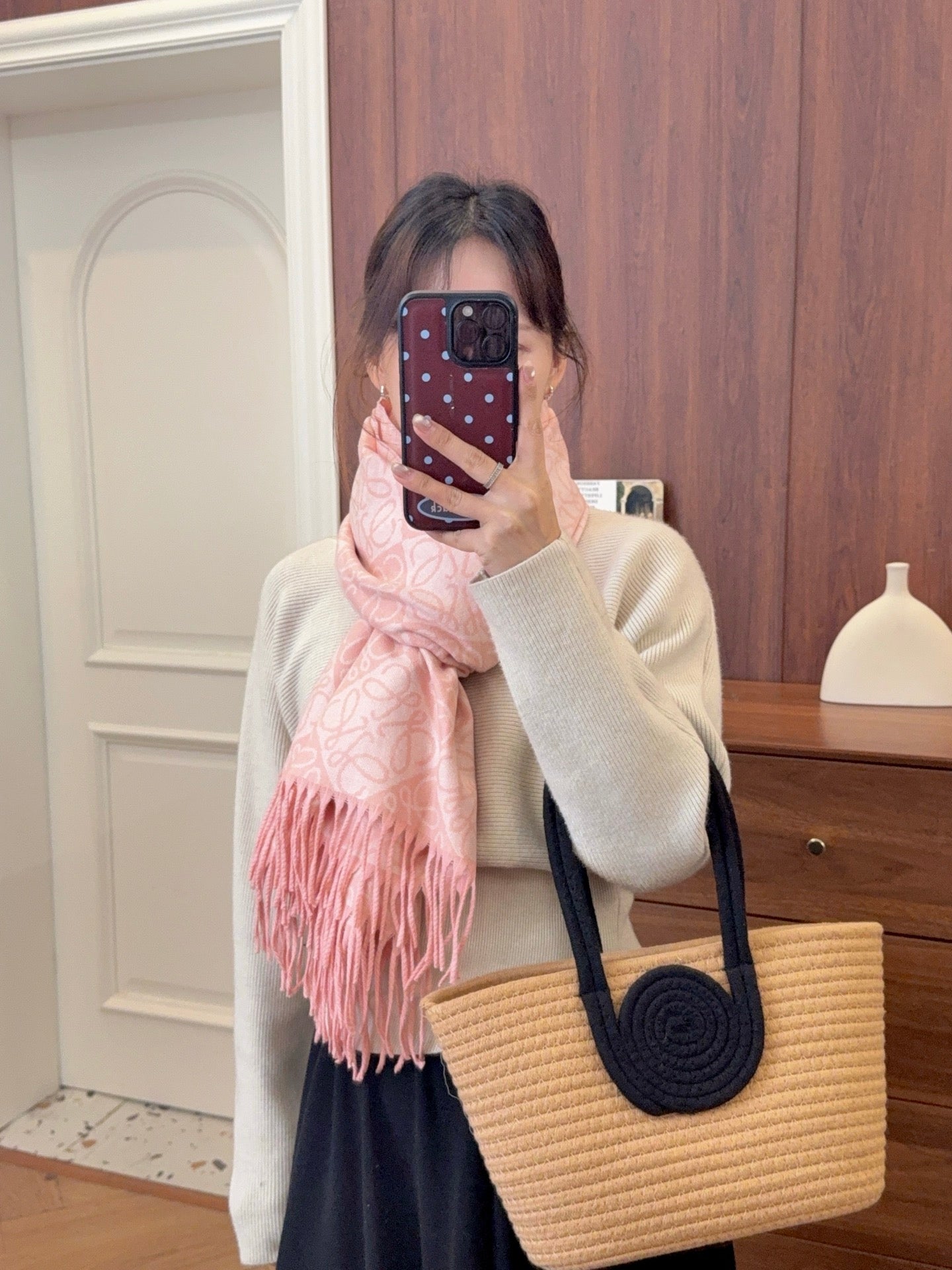 WEM01 luxury Designer Cashmere Scarf Winter Women Long Scarf Quality Headband Fashion Men brand Scarves Classic Printed Check Big Plaid Shawls Soft comfortable gift 65*180CM