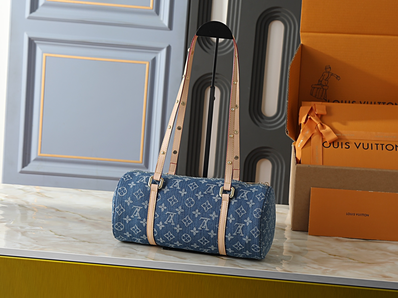 LEM408 New arrive fashion bag for woman Denim fabric handbag beautiful gift to choose gift 27.0 x 11.0 x 13.0cm
