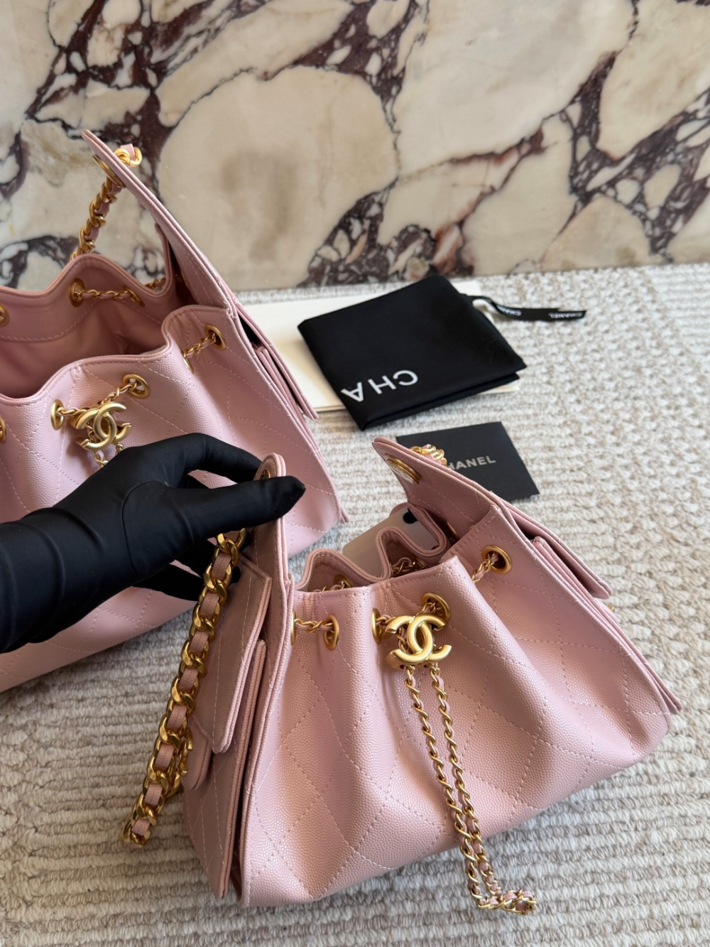 CEM269 New arrive fashion black white  pink  bag for woman hands bag beautiful gift to choose gift 2 size