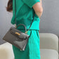 HEM93 TOP Original Top-grade original single-layer leather New Genuine Leather Women's Crossbody Stewardess 19CM