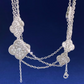FY102 New Fashion Gold Color Long Diamond Necklace  for Woman Jewelry Beautiful Jewelry To Choose Gift