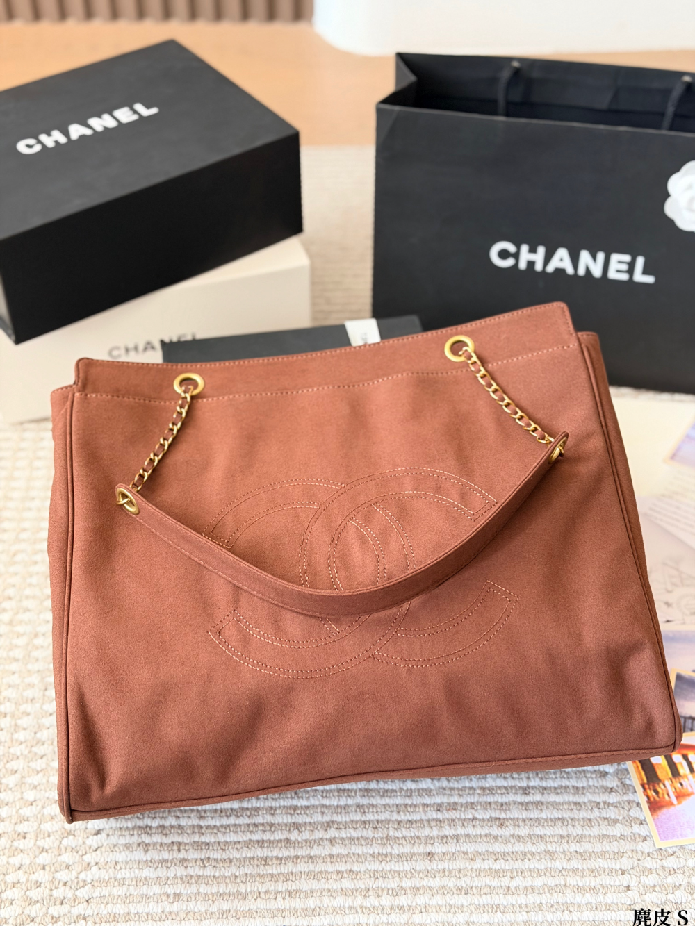 CEM384 New arrive fashion caramel color bag for woman beautiful gift to choose size 40 *30cm