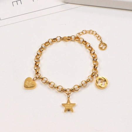 GEM121  New Arrive Titanium Steel  Classic Bracelet for Women Couples Anel Wedding Bands Bague Femme Not with Box