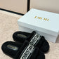 DEM344 Designer women Slippers black grey color sandals shoes for women high quality size 35 to 41