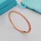 TEM45New arrive fashion gold silver rose color bracelets for woman beautiful jewelry to choose gift