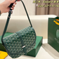 GOEM05 New trendy classic full-print crossbody bag with vintage saddle design - an elegant commuter bag that is versatile and suitable for all occasions for women 22*7.5*16cm