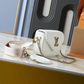 LEM635 New arrive fashion black white brown green pink bag for woman hands bag beautiful gift to choose gift  19*14*5cm
