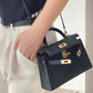 HEM91TOP Original Top-grade original single-layer leather New Genuine Leather Women's Crossbody Stewardess 19CM