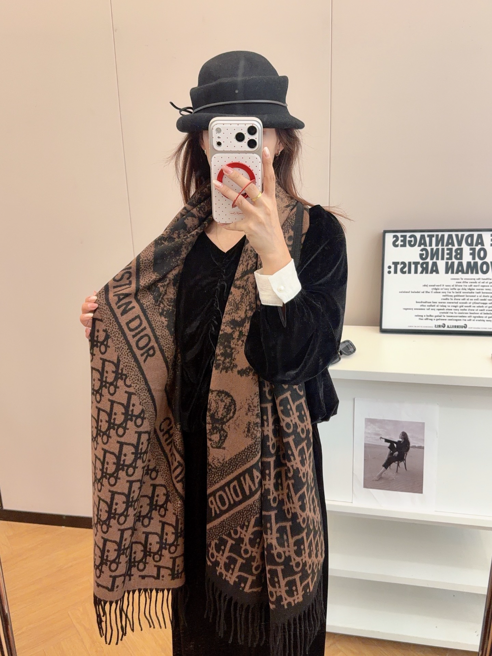 DEM336 new arrive  Hot sale  brown grey color fashion beautiful  scarf  for woman gift  to choose size 180*60cm