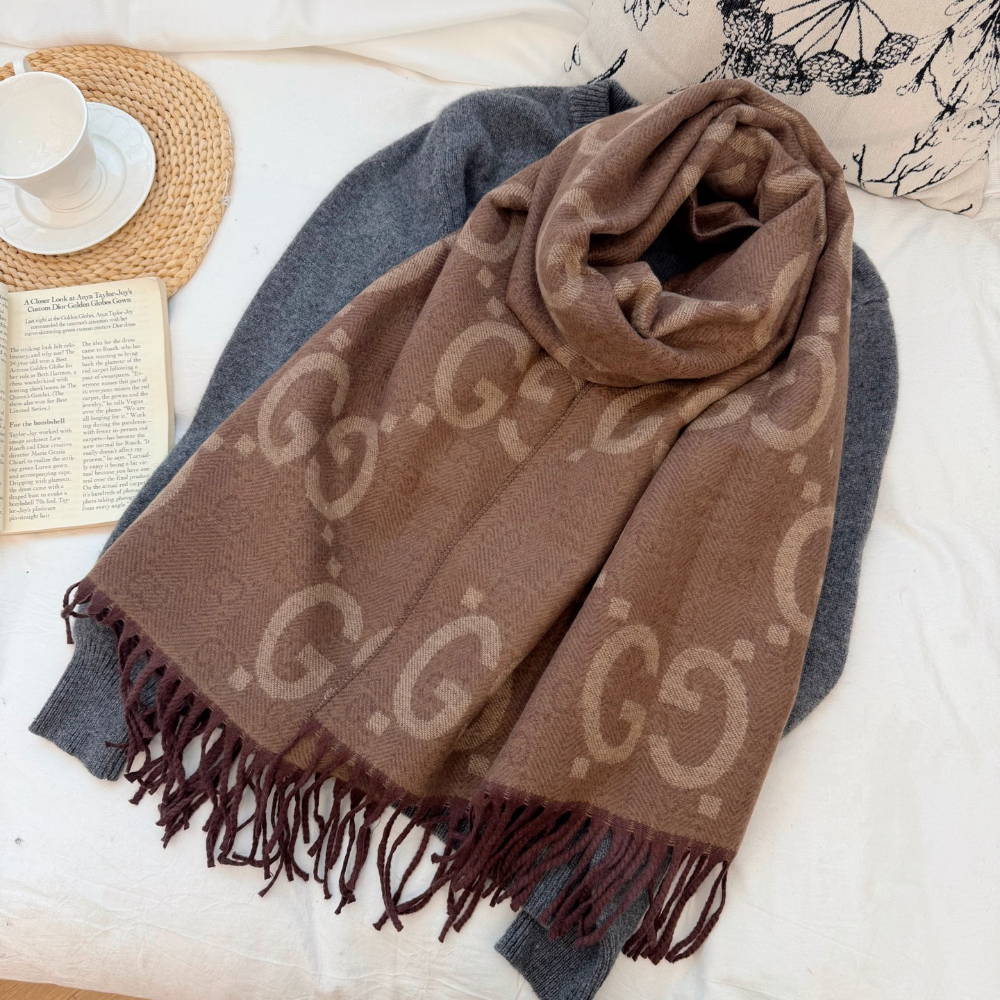 GEM192 new arrive  Hot sale brown khaki color fashion beautiful  scarf  for woman gift  to choose size 180*60cm