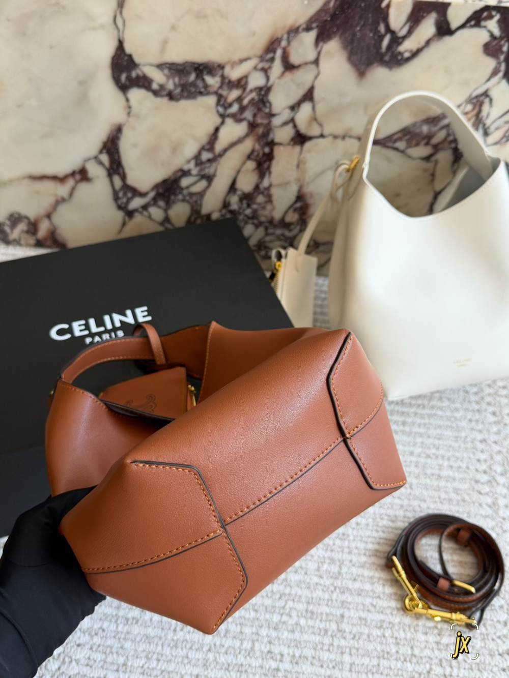 CLEM39 New arrive fashion black white brown blue bag for woman hands bag beautiful gift to choose gift 19×11.5×18cm